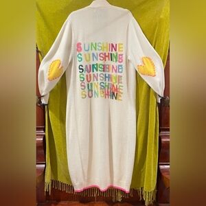 Kerri Rosenthal 100% Cashmere Maxi Sweater Duster